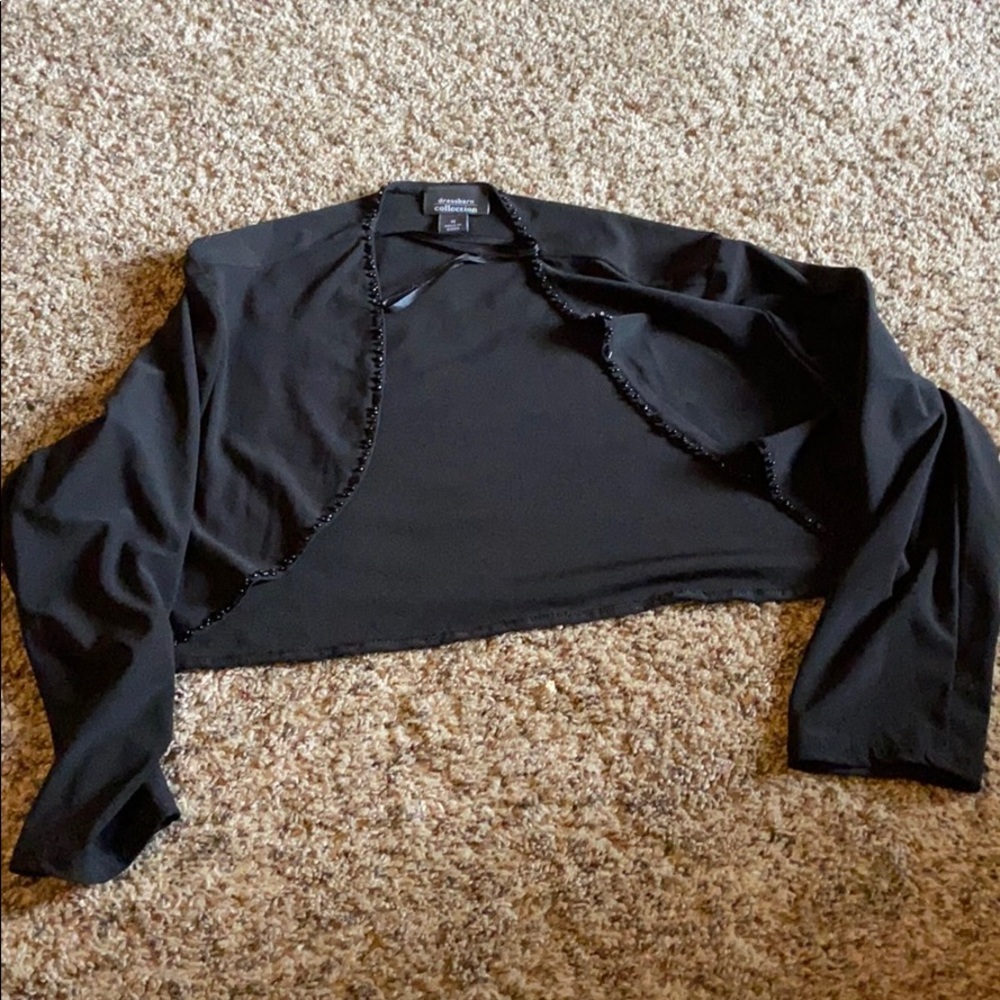 Ladies Black open cover up size 12
